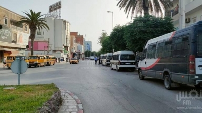 تعزيزات امنية كبرى امام مكتب حركة النهضة  و مدخل مدنية نابل