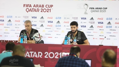 كأس العرب فيفا - قطر 2021 : الندوة الصحفية للمدرب الوطني منذر الكبير (صور مختار هميمة)
