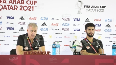 كأس العرب فيفا - قطر 2021 : الندوة الصحفية للمدرب الوطني منذر الكبير (صور مختار هميمة)