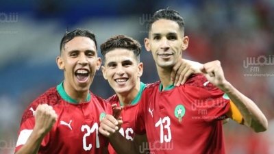 كأس العرب فيفا - قطر 2021 : فوز منتخب المغرب على فلسطين(صور مختار هميمة )