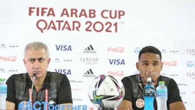 كأس العرب فيفا - قطر 2021 : الندوة الصحفية للمدرب الوطني منذر الكبير قبل مواجهة المنتخب الإماراتي (صور مختار هميمة)