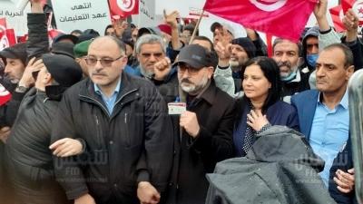 حركة النهضة ومواطنون ضد الانقلاب ينظمان مسيرة من باب سعدون في اتجاه باردو