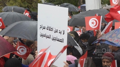 باردو: مسيرة حركة النهضة ومواطنون ضد الإنقلاب (صور صالح الحبيبي)