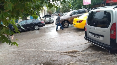 أمطار غزيرة في باجة (صور)