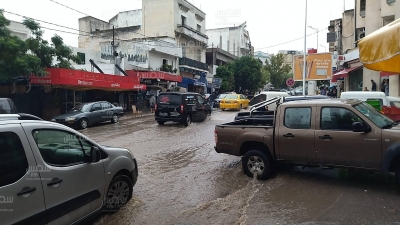 أمطار غزيرة في باجة (صور)