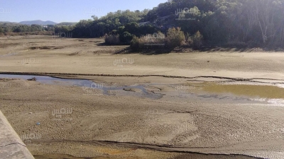 باجة- نفزة: تراجع ملحوظ في مخزون مياه سد سيدي البراق (صور اليوم غرة جانفي 2023)