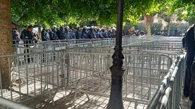  مسيرة جبهة الخلاص الوطني من الباساج لشارع الحبيب بورقيبة 