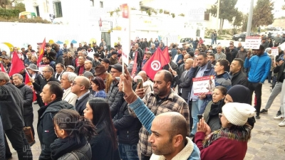 الكاف: تجمع عمالي بدعوة من اتحاد الشغل (صور)