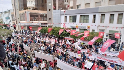 صفاقس: مسيرة اتحاد الشغل بمناسبة عيد الشغل